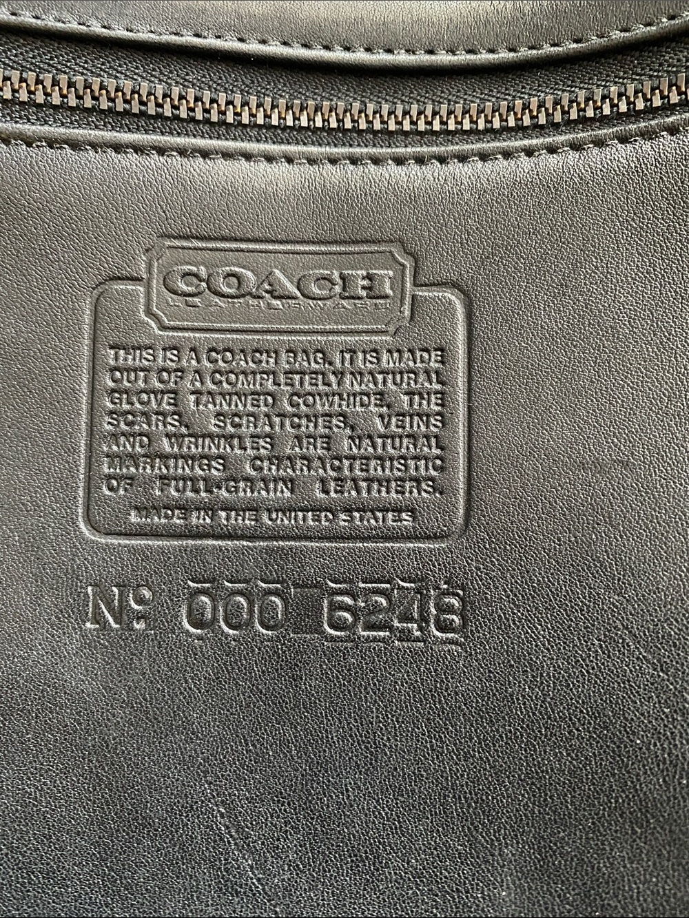 Coach Branson Black Leather Messenger Tote with Brass Hardware - Picture 4 of 12